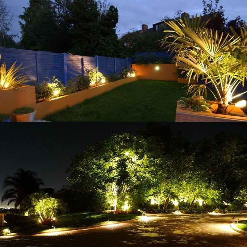AHSELLUS Low Voltage Landscape Lights Outdoor LED Spotlights Garden Spot Lights Outdoor Pathway Lighting 5W 12V 24V IP66 Waterproof Spike Flood Lighting for Tree(8 Pack) - Image 5